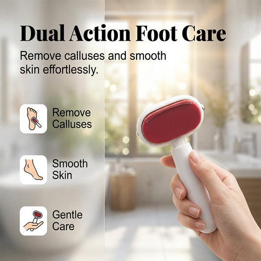 ✨🦶Grattoir pour les pieds double face – Élimine facilement les callosités et les peaux mortes