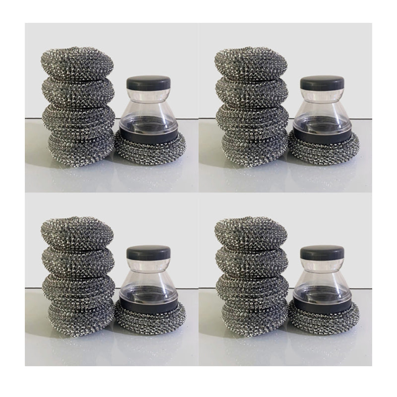 🧼Brosse à vaisselle « Press & Scrub » — Distributeur de savon intégré, nettoyage d'une seule main, plus besoin de prendre le flacon